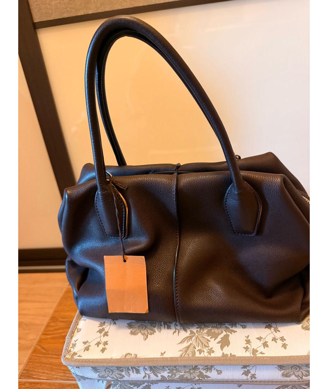 TOD'S Коричневая кожаная сумка через плечо, фото 6