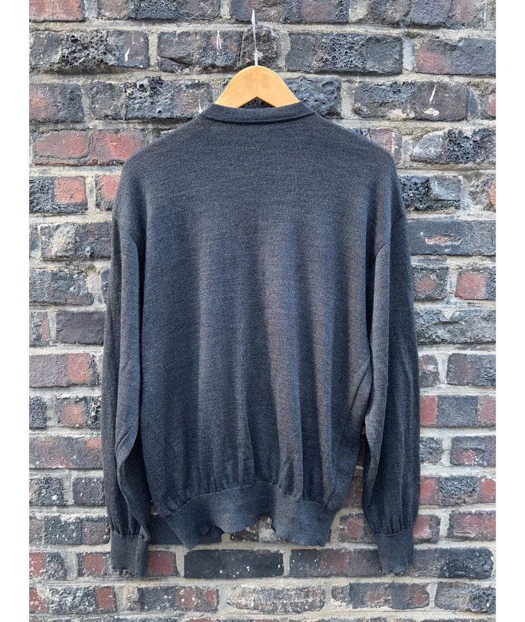 SAINT LAURENT Антрацитовый кардиган, фото 6