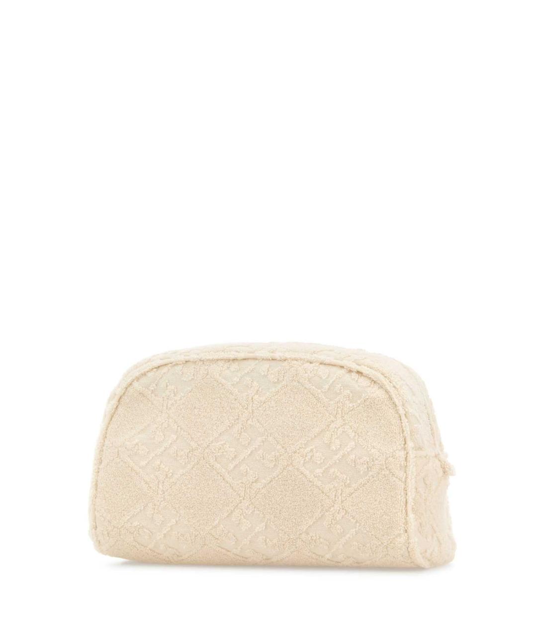 TORY BURCH Белая тканевая сумка с короткими ручками, фото 2
