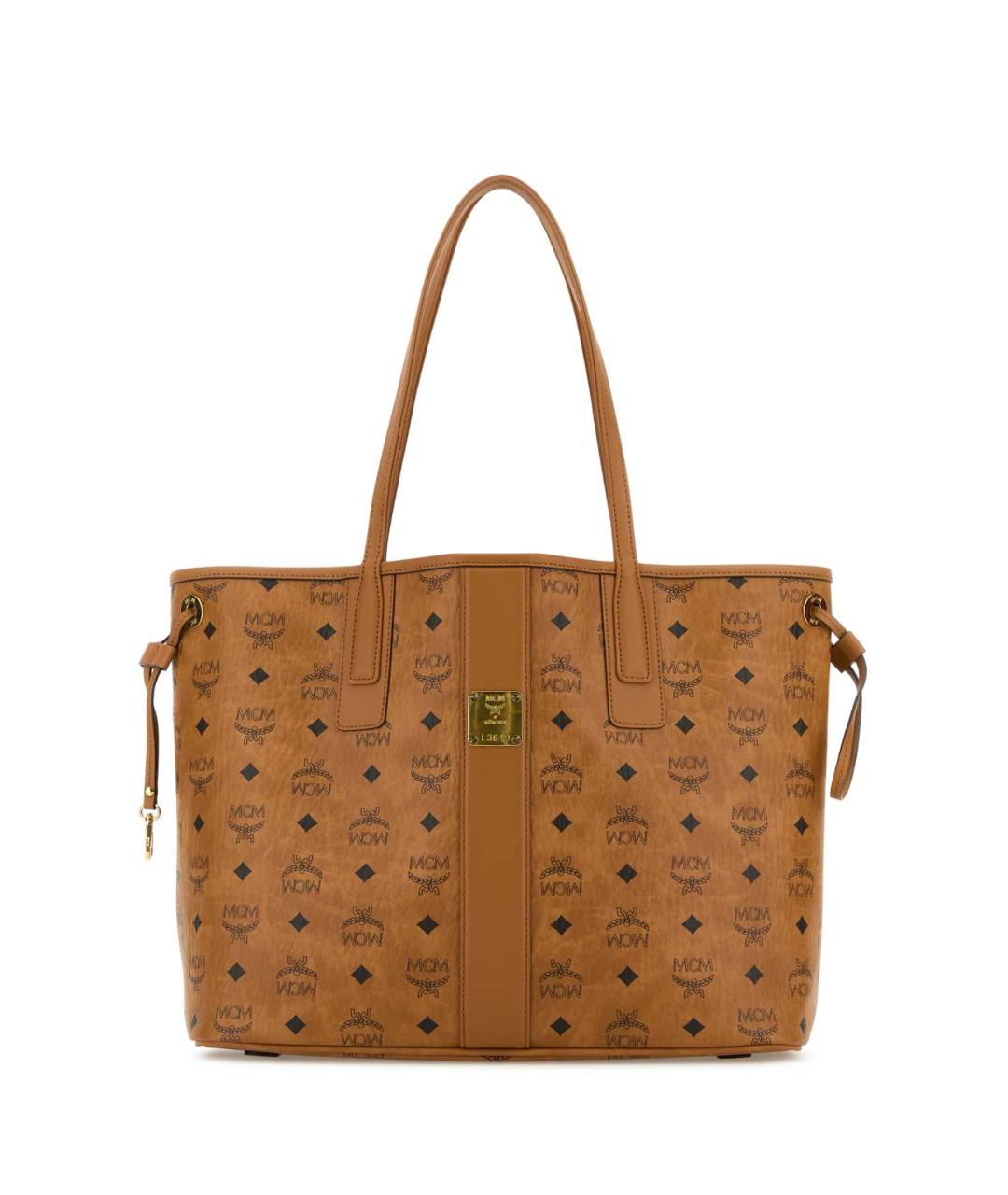 MCM Коричневая сумка тоут из искусственной кожи, фото 1