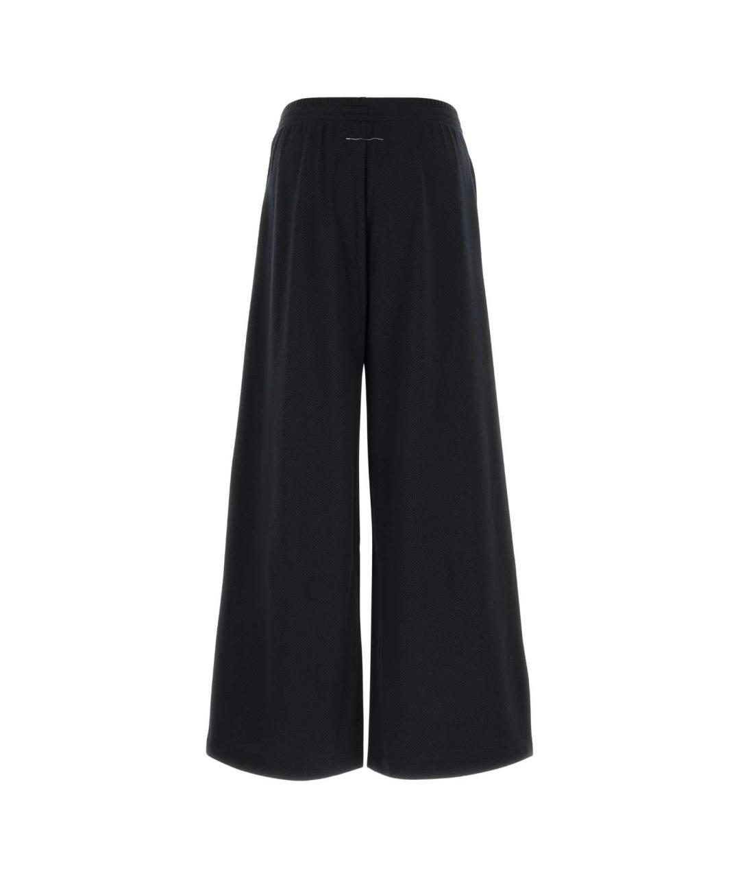 MM6 MAISON MARGIELA Черные полиэстеровые повседневные брюки, фото 1