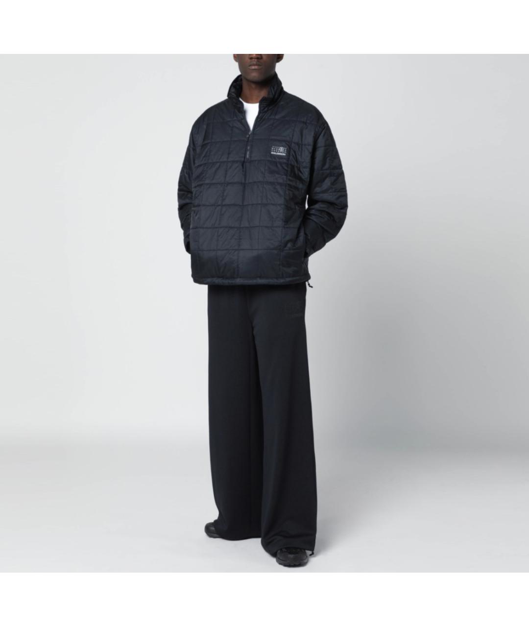 MM6 MAISON MARGIELA Черные полиэстеровые повседневные брюки, фото 4