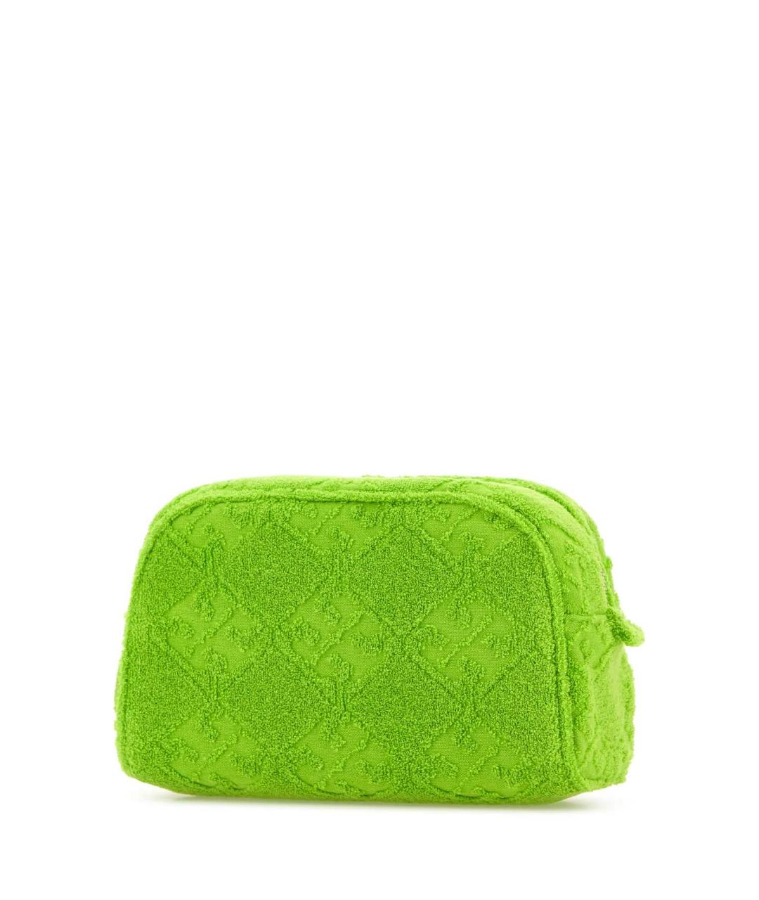 TORY BURCH Зеленая тканевая сумка с короткими ручками, фото 2