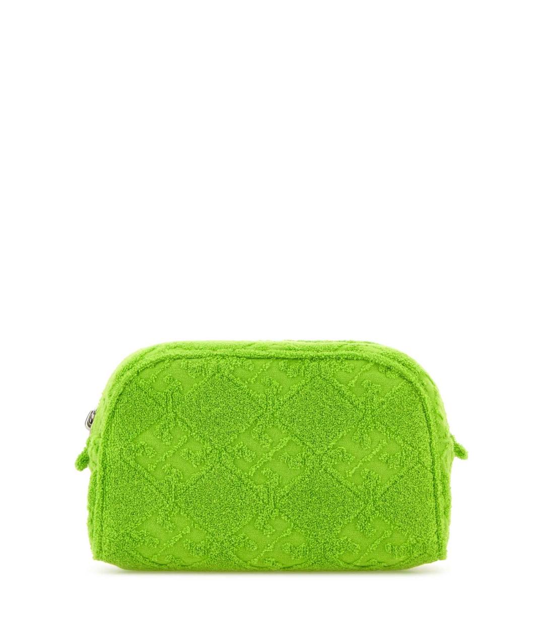 TORY BURCH Зеленая тканевая сумка с короткими ручками, фото 1