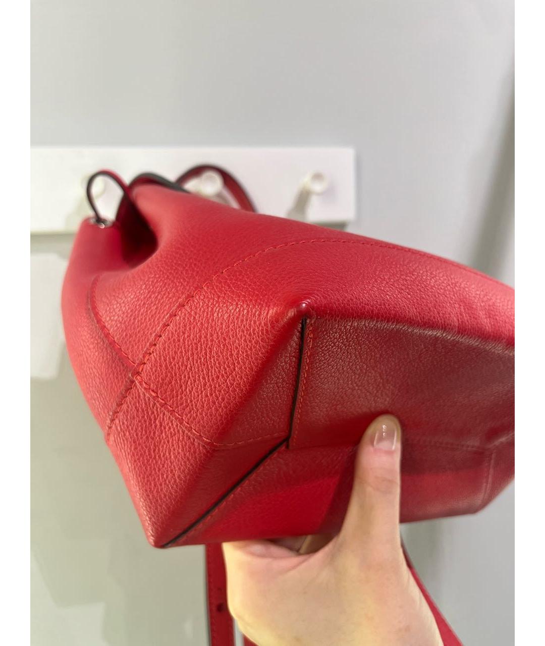 LOUIS VUITTON Красный кожаный рюкзак, фото 5