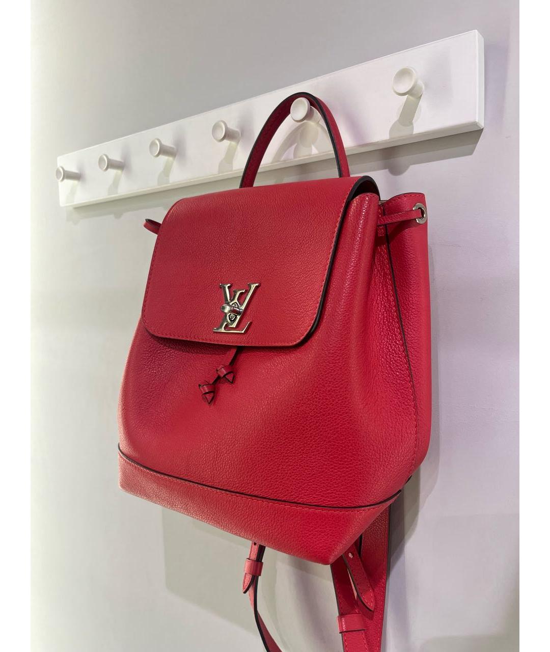 LOUIS VUITTON Красный кожаный рюкзак, фото 2
