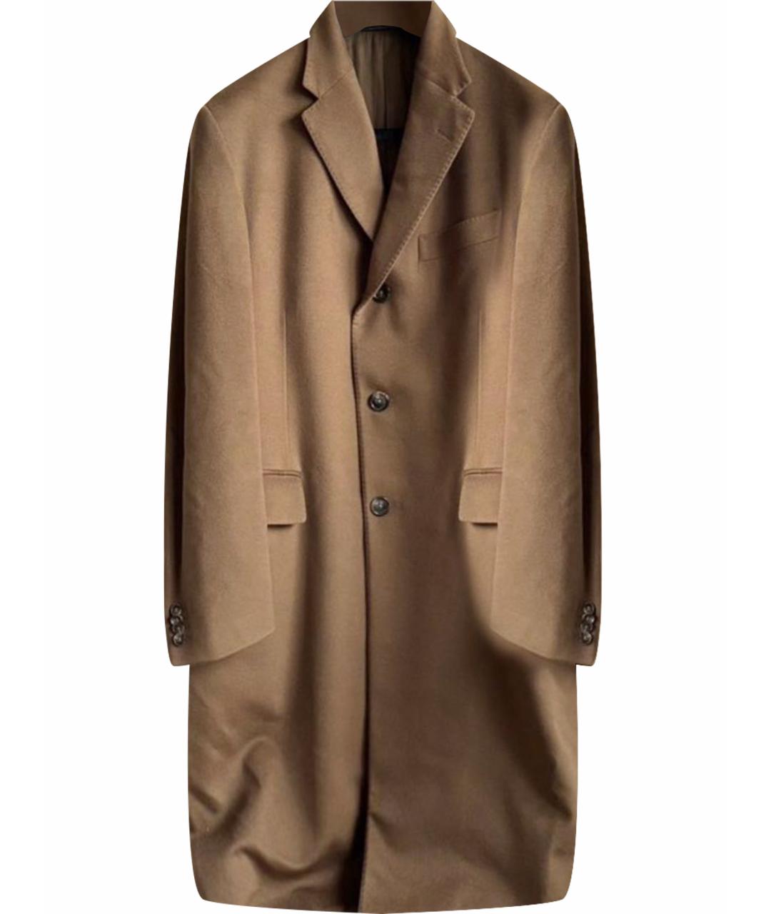 CORNELIANI Бежевое шерстяное пальто, фото 1