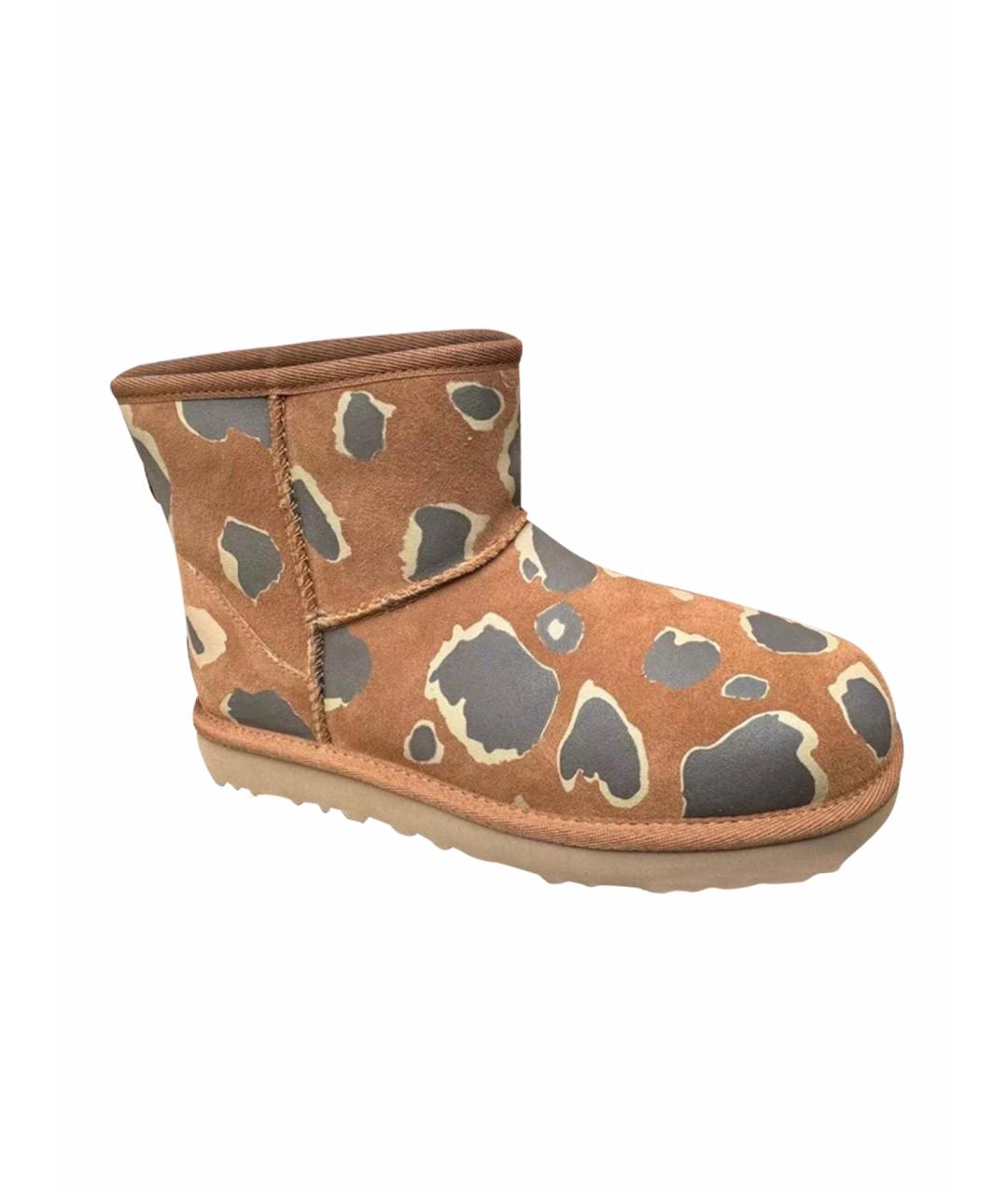 UGG AUSTRALIA Коричневые замшевые ботинки, фото 1