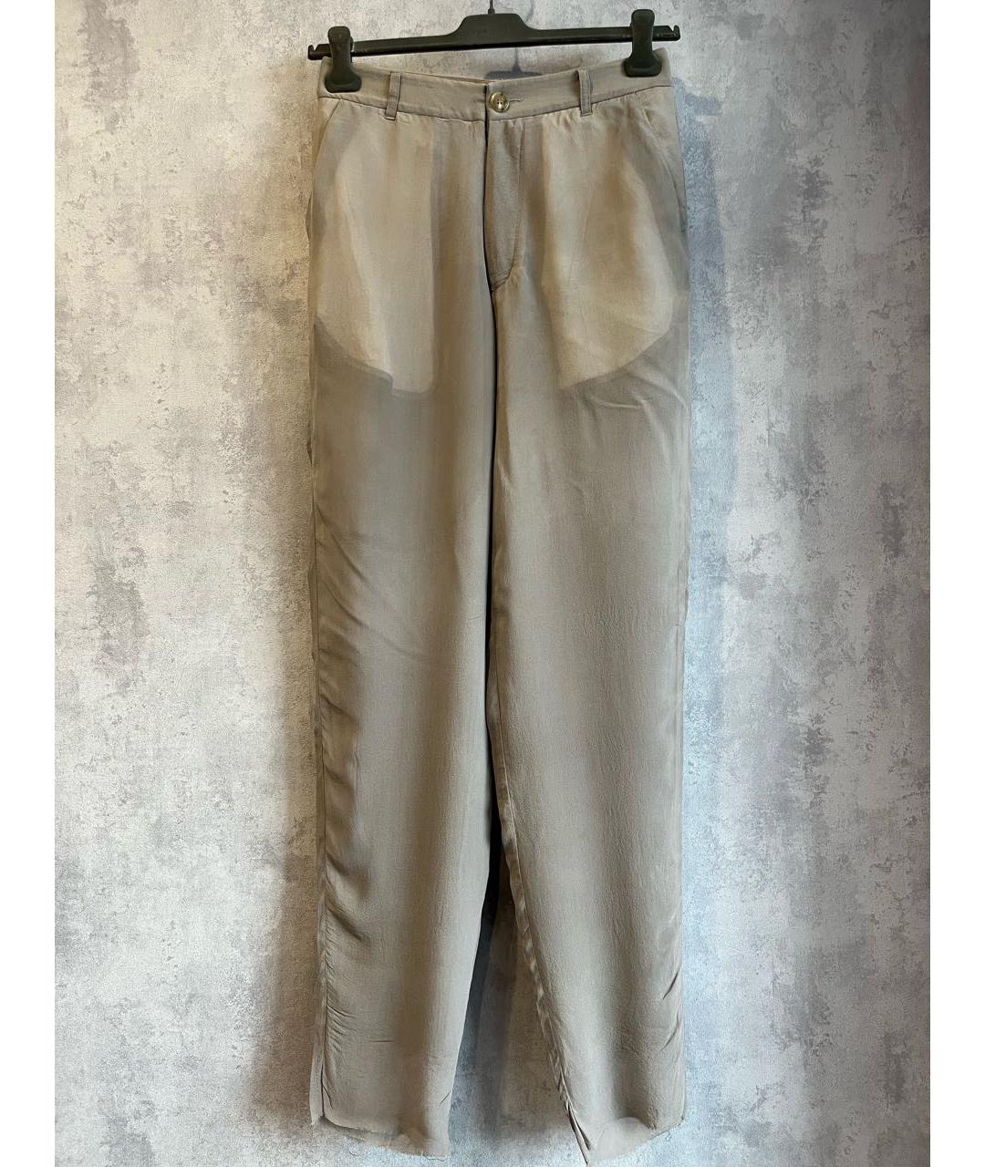 RICK OWENS Шелковые прямые брюки, фото 9