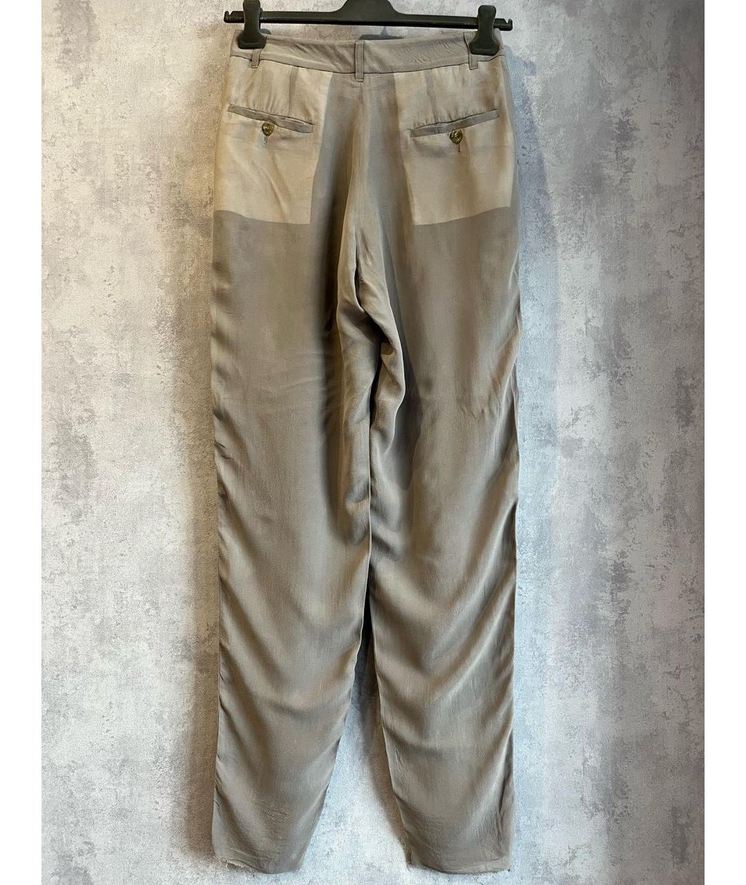 RICK OWENS Шелковые прямые брюки, фото 4