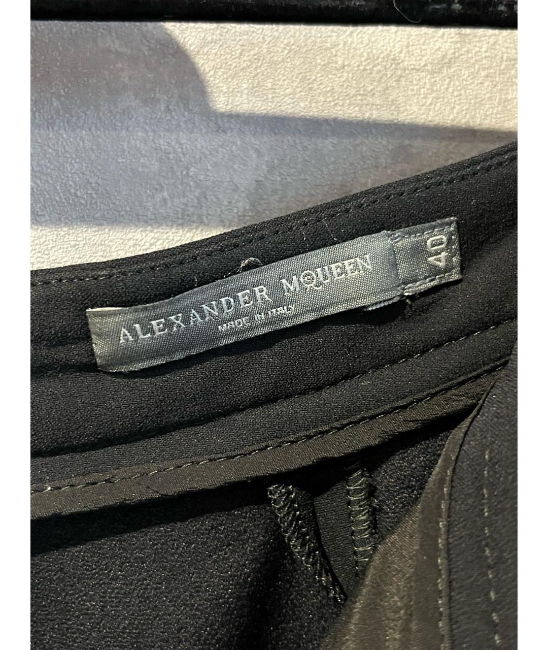 ALEXANDER MCQUEEN Черные брюки узкие, фото 3