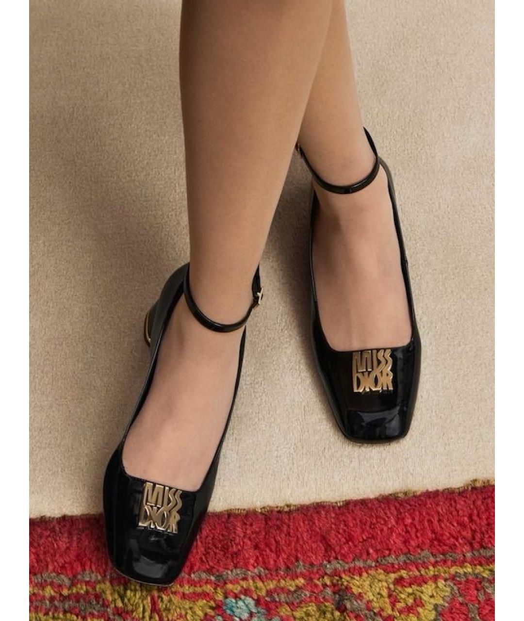 CHRISTIAN DIOR Черные туфли из лакированной кожи, фото 8