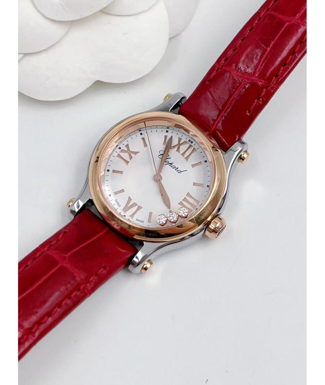 CHOPARD Красные часы, фото 4