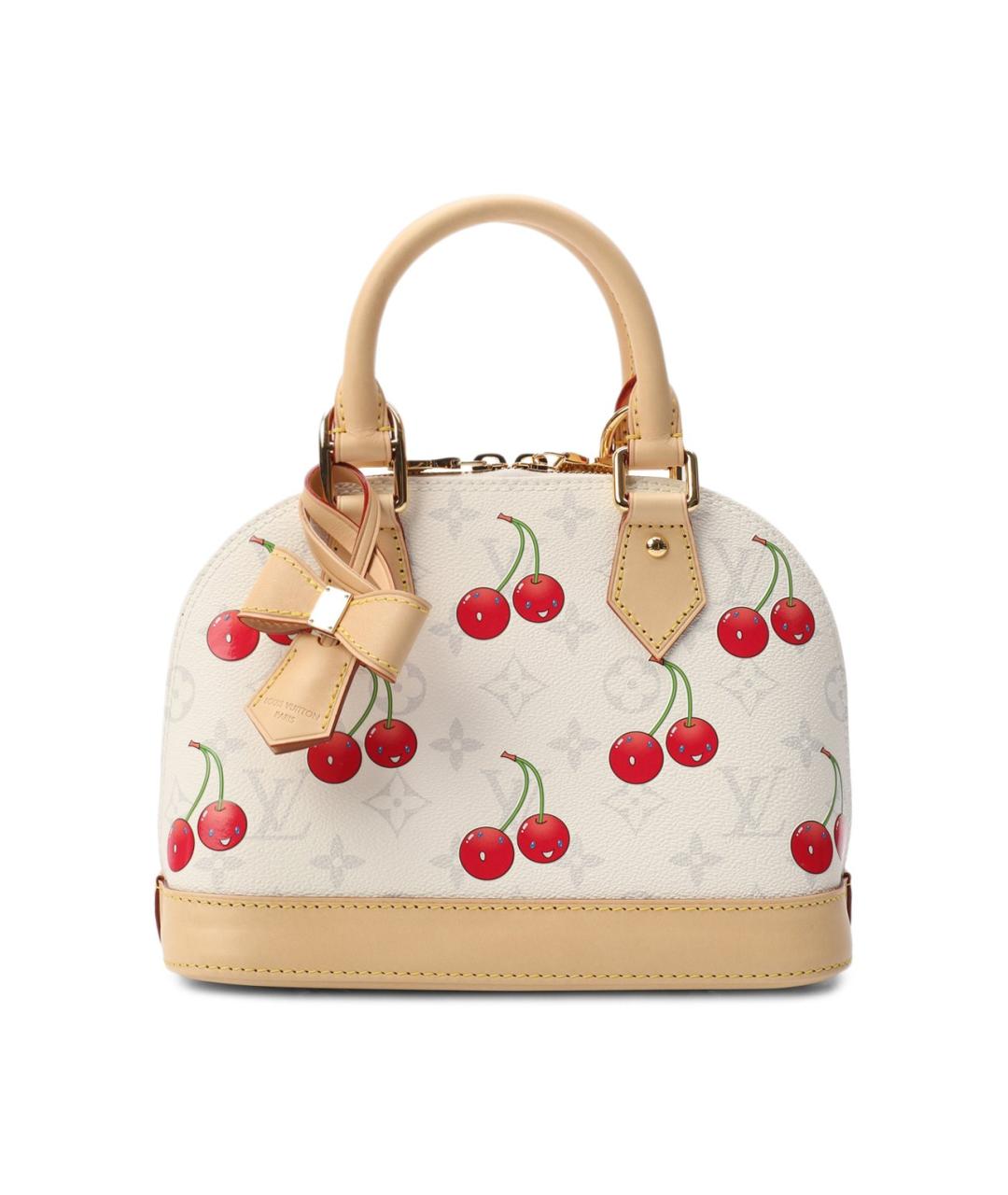 LOUIS VUITTON Бежевая кожаная сумка с короткими ручками, фото 1