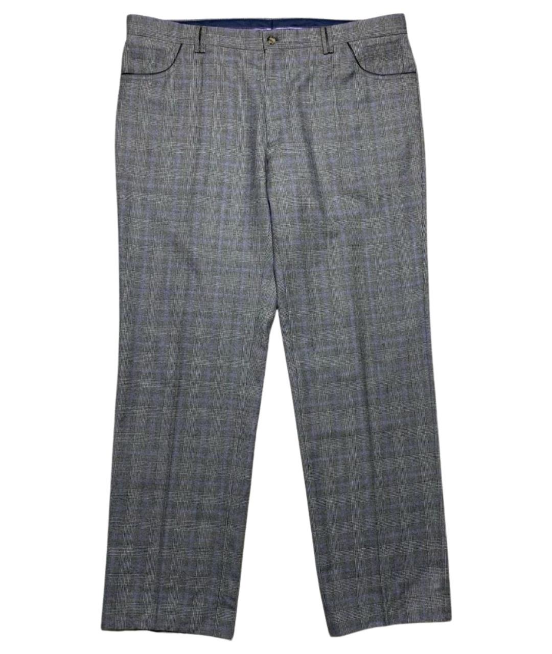 Castello d'Oro Серые шерстяные повседневные брюки, фото 1