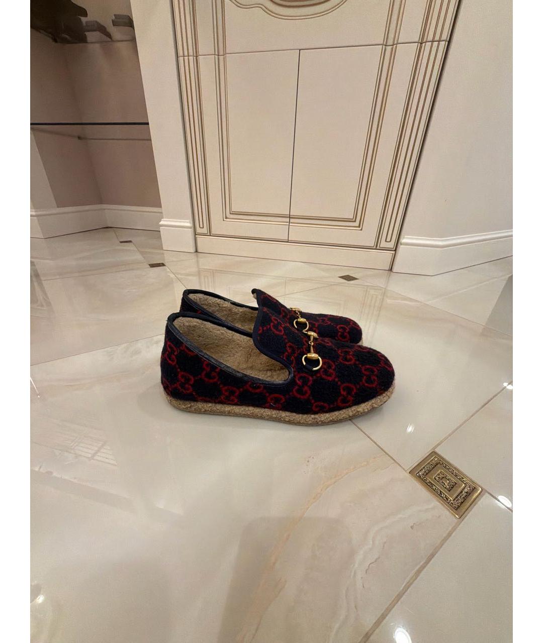GUCCI Мульти бархатные эспадрильи, фото 6