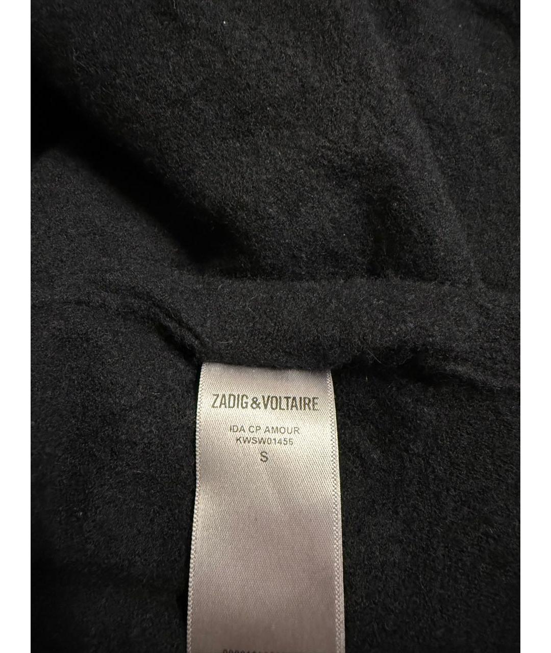 ZADIG & VOLTAIRE Черная кашемировая футболка, фото 5