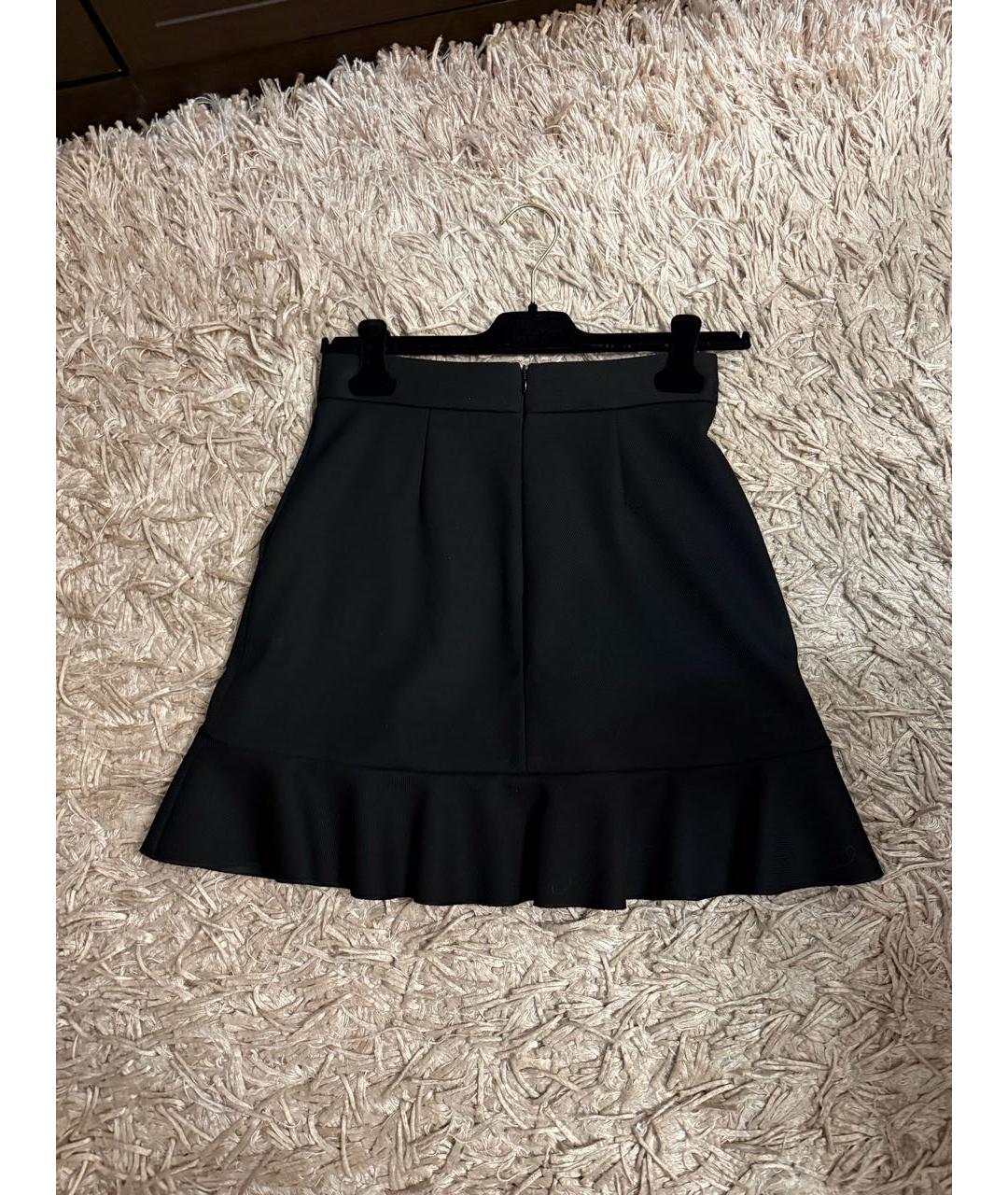 RED VALENTINO Черная юбка мини, фото 6
