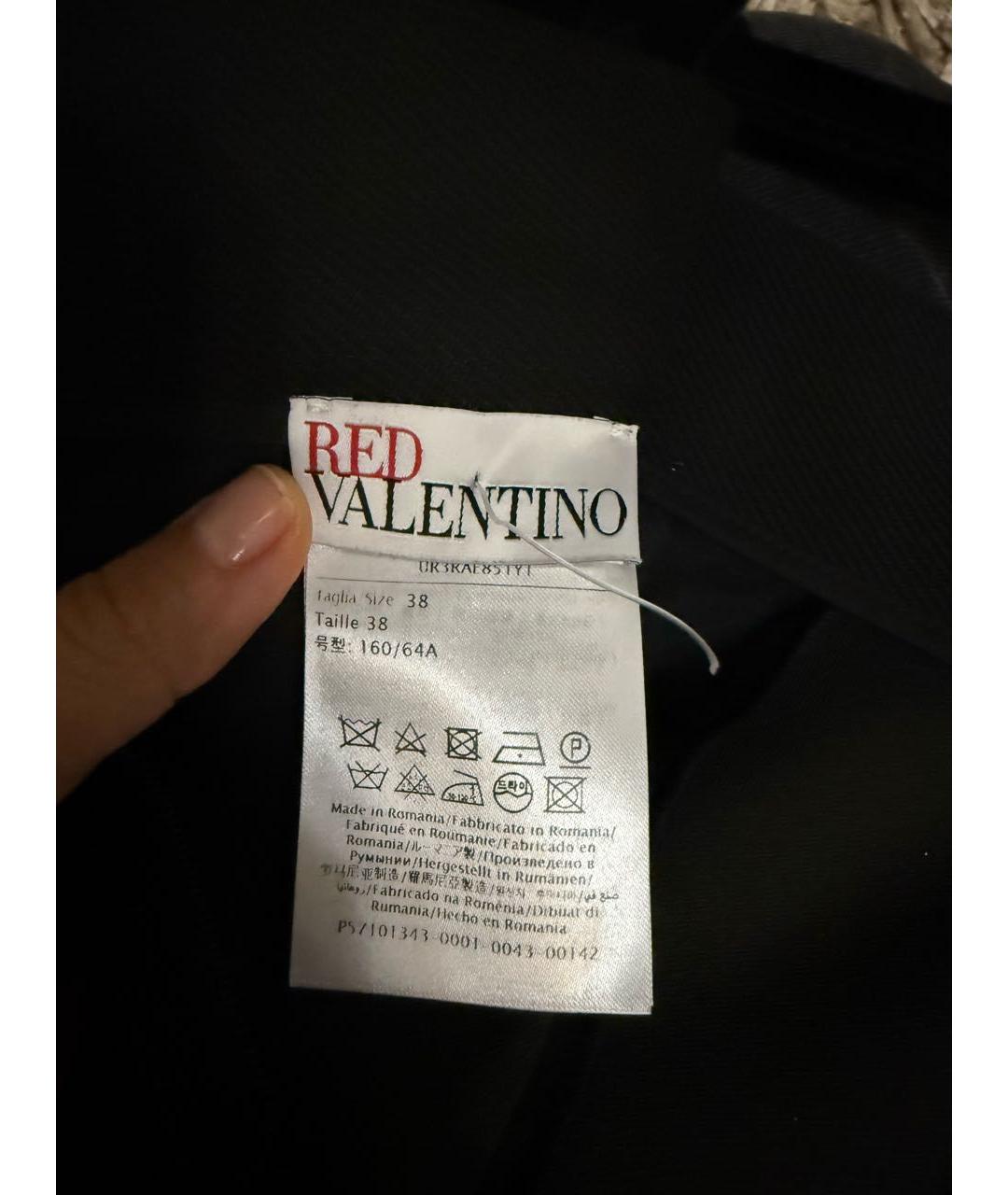 RED VALENTINO Черная юбка мини, фото 7