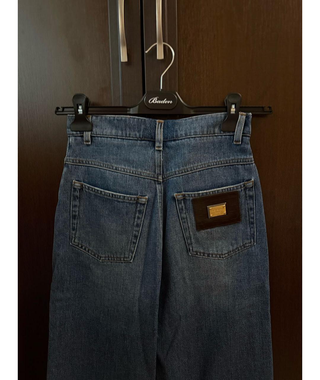 DOLCE&GABBANA Синие деним шорты, фото 5