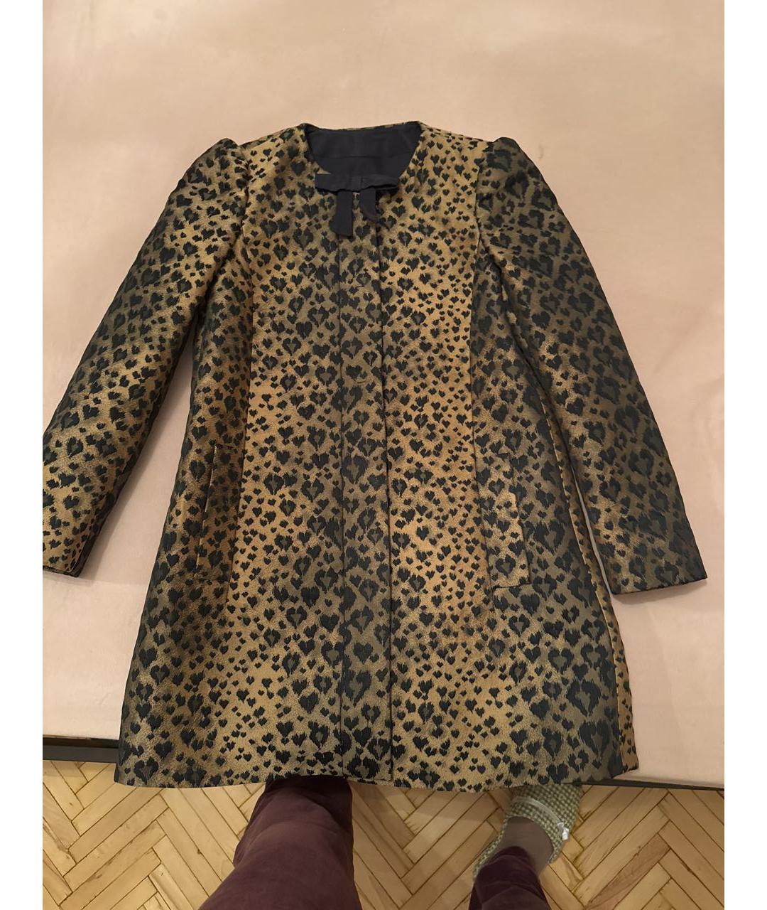 RED VALENTINO Коричневый полиэстеровый жакет/пиджак, фото 2