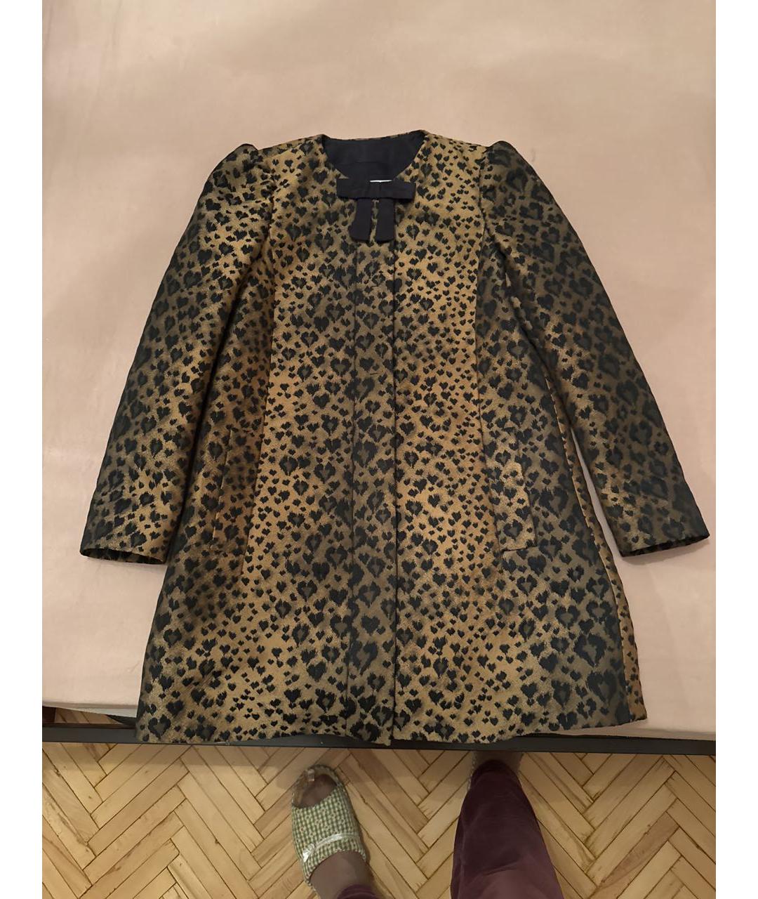 RED VALENTINO Коричневый полиэстеровый жакет/пиджак, фото 5