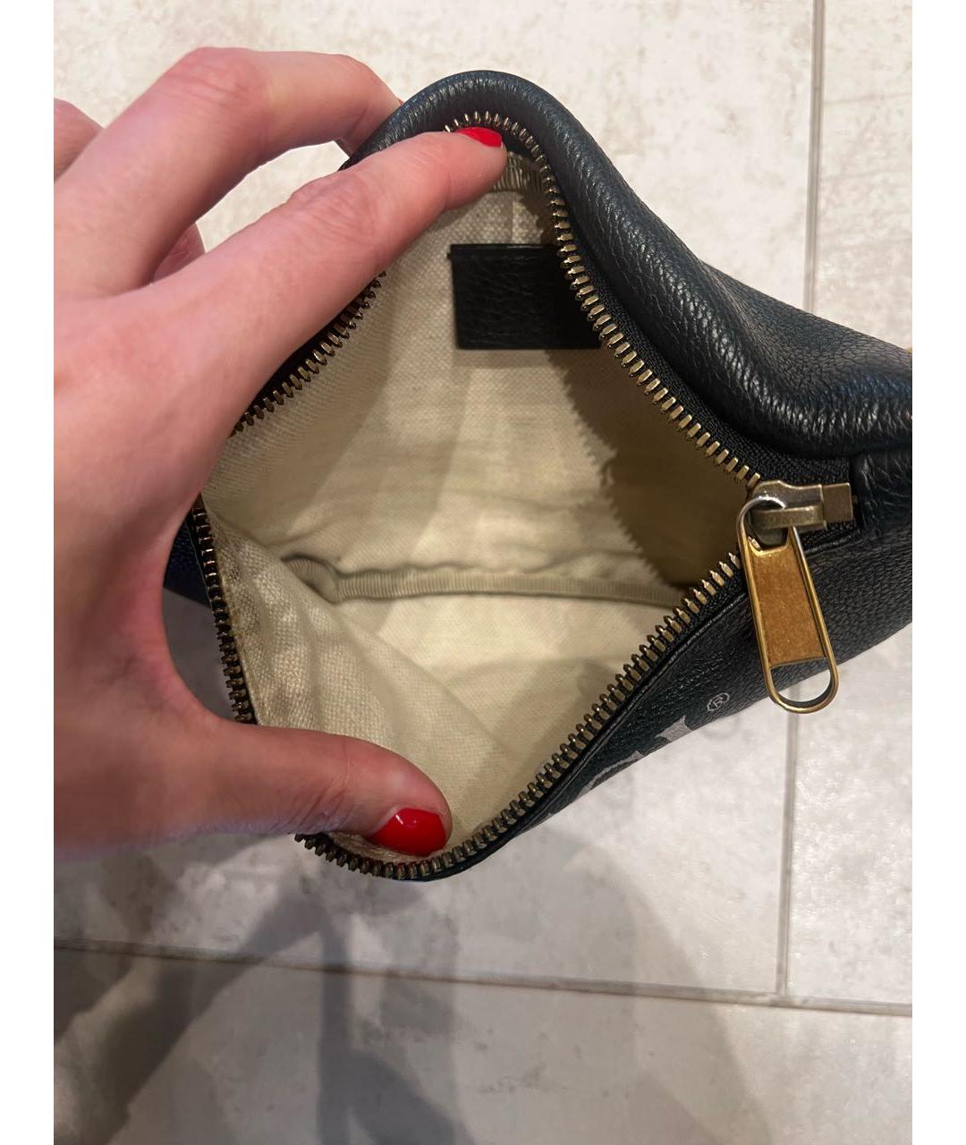GUCCI Черная кожаная поясная сумка, фото 3