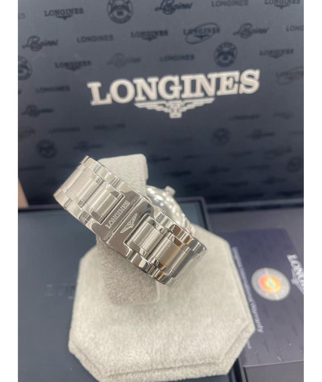 LONGINES Серебряные стальные часы, фото 5