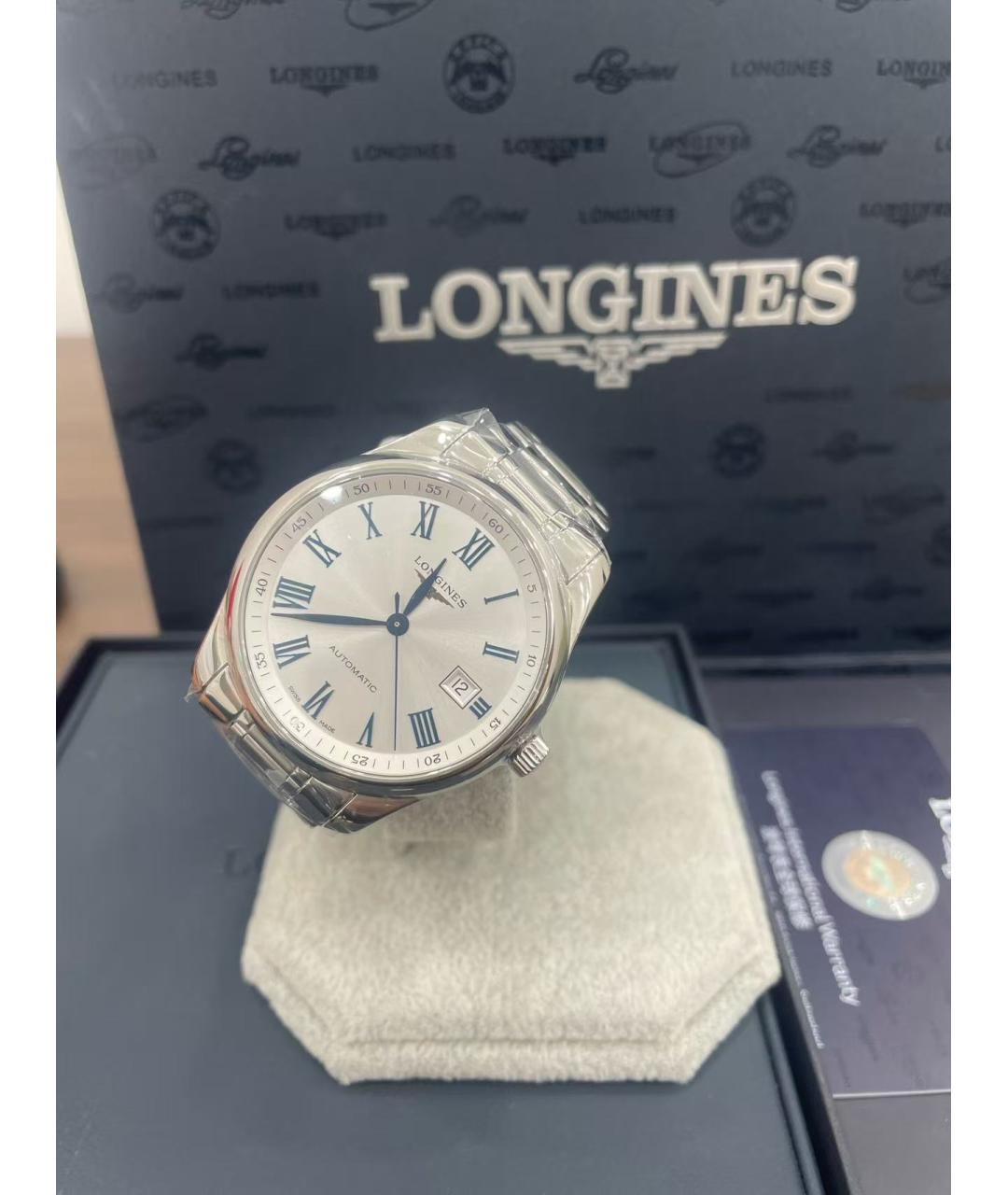 LONGINES Серебряные стальные часы, фото 2