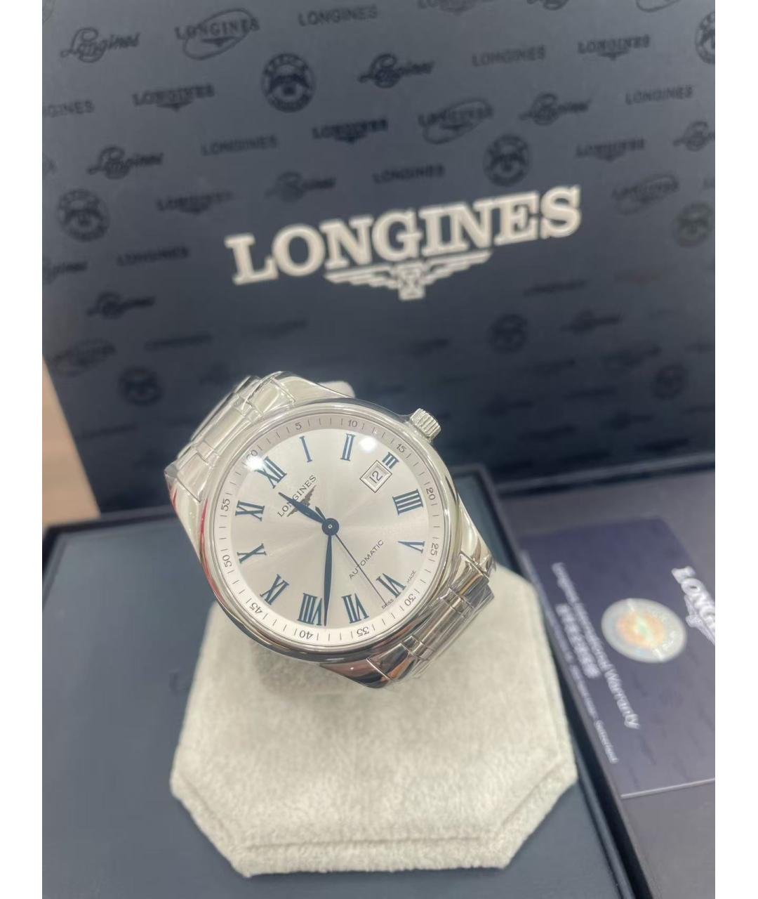 LONGINES Серебряные стальные часы, фото 3