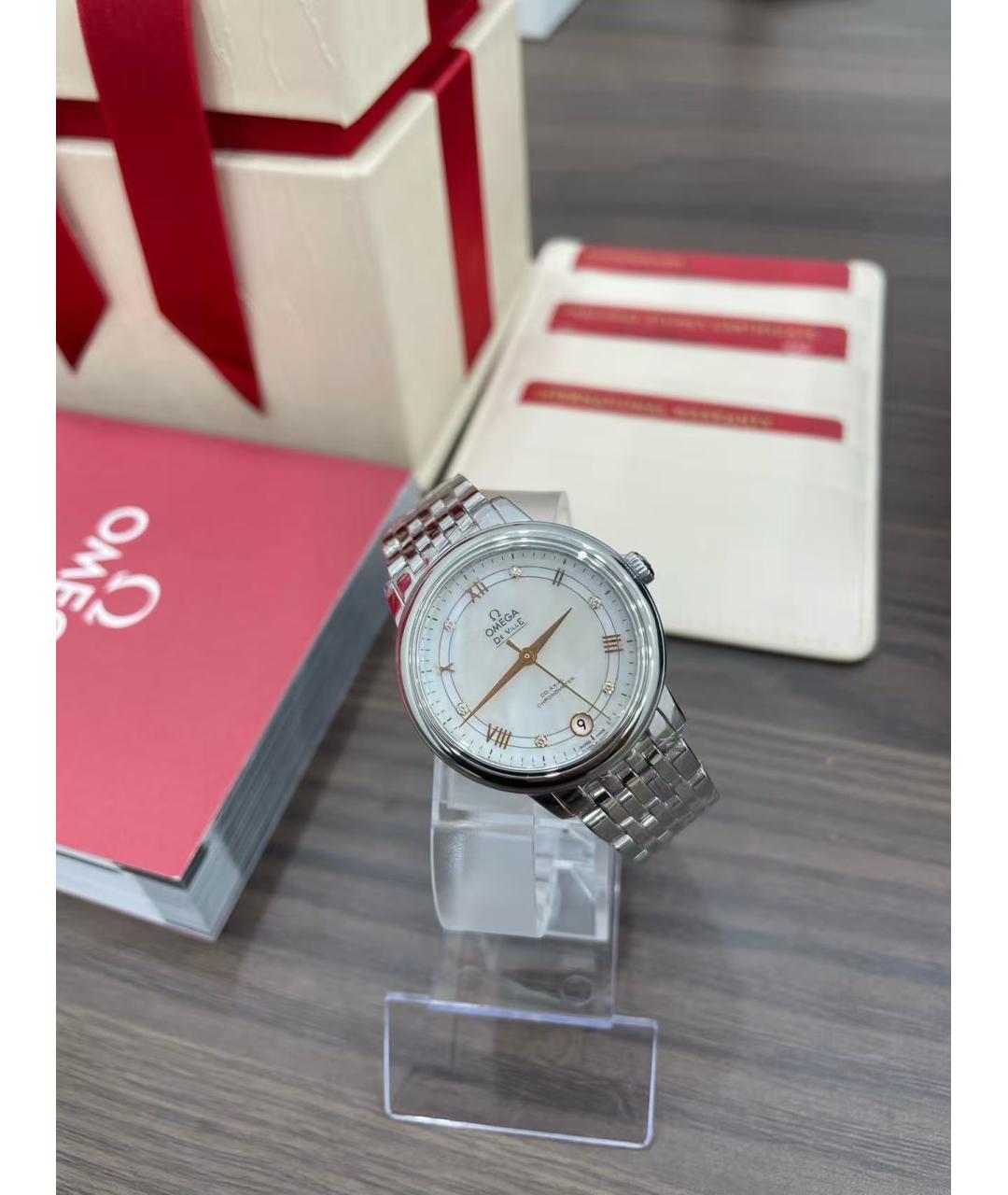 OMEGA Серебряные часы, фото 3