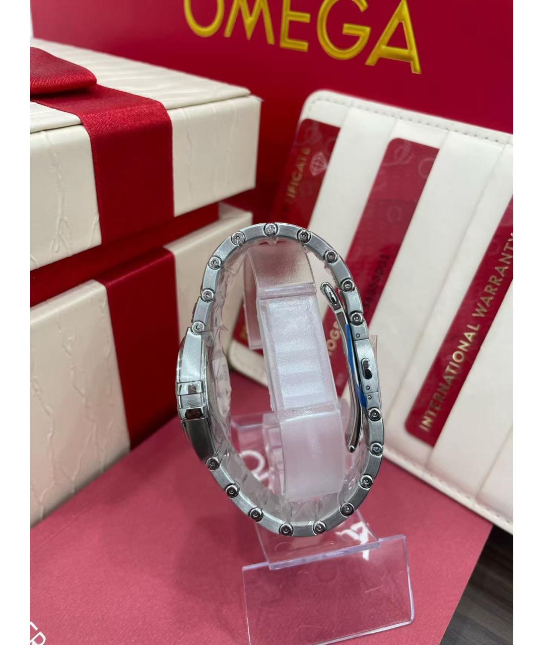 OMEGA Серебряные часы, фото 5
