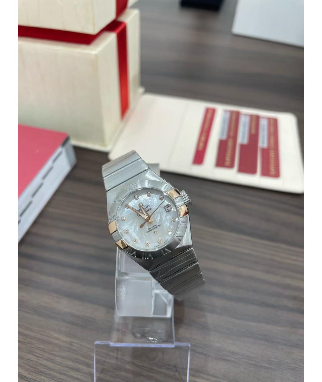 OMEGA Серебряные часы из розового золота, фото 3