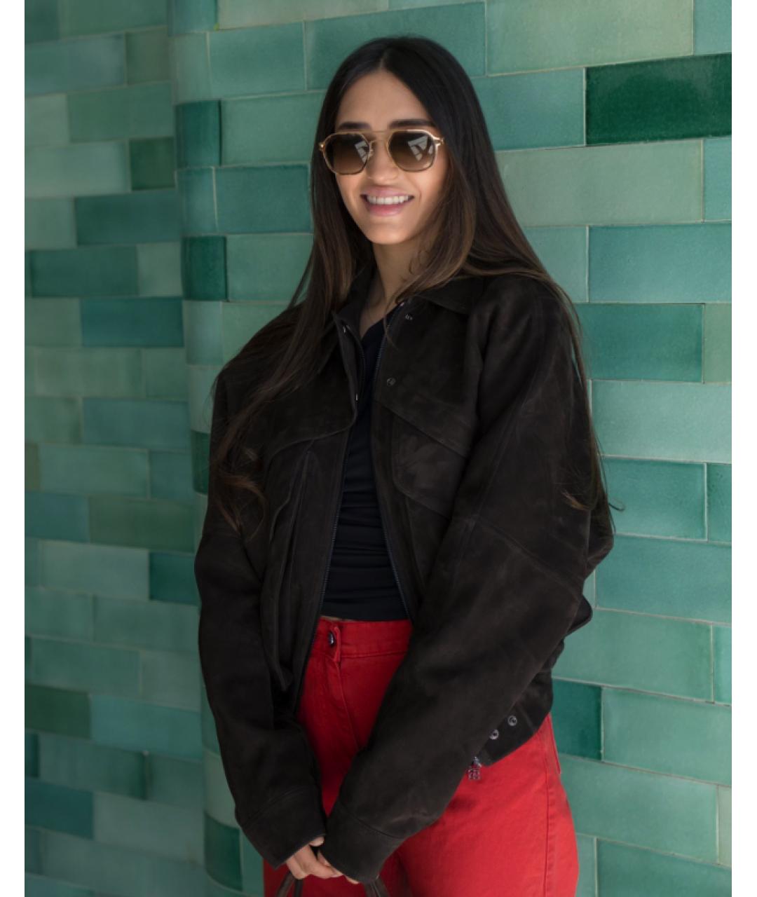 MAGDA BUTRYM Коричневая замшевая куртка, фото 3