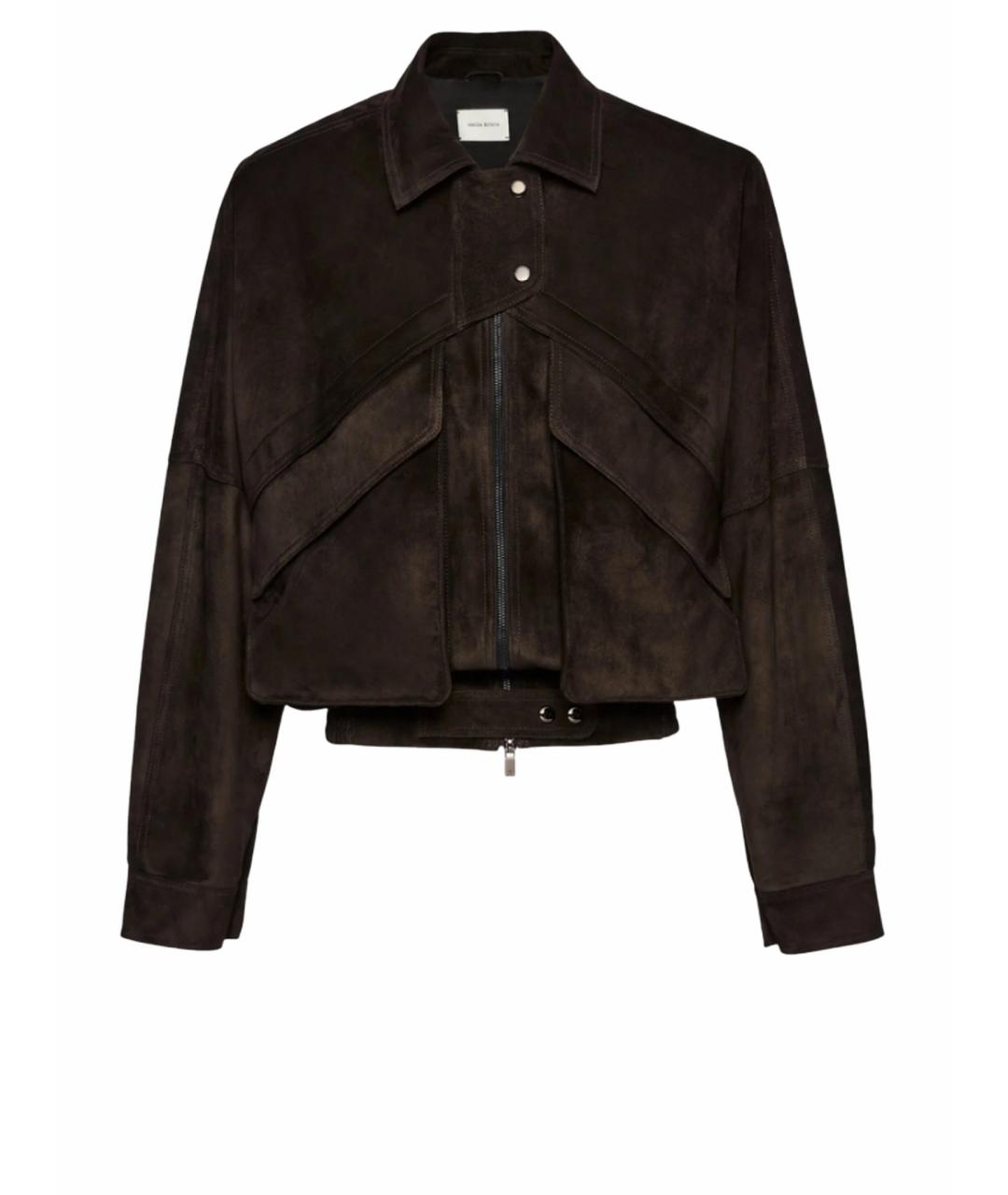 MAGDA BUTRYM Коричневая замшевая куртка, фото 1