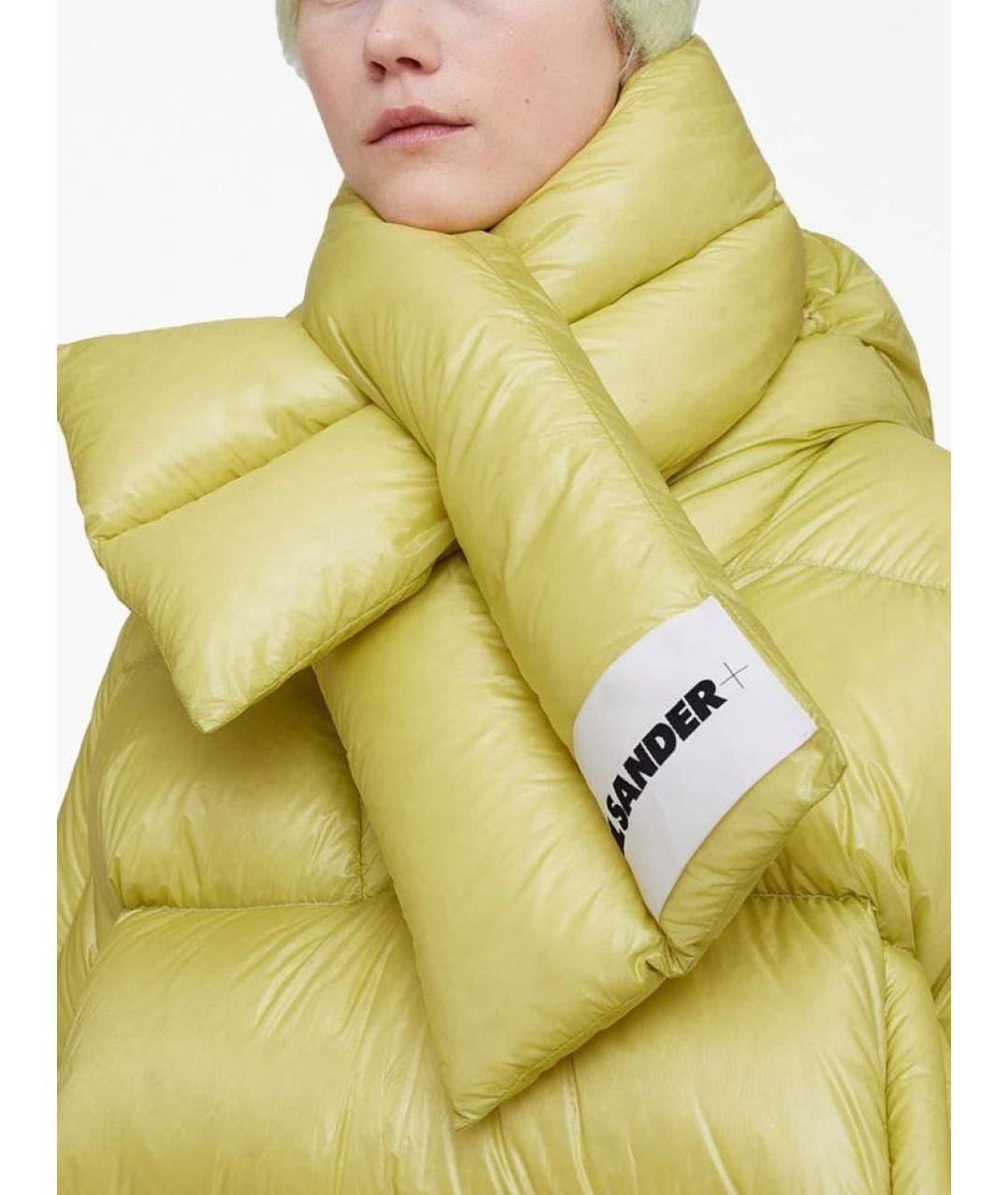 JIL SANDER Желтый шарф, фото 3