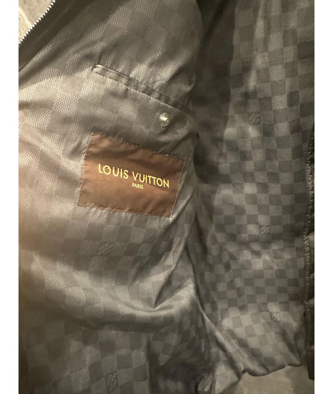 LOUIS VUITTON Черная полиэстеровая куртка, фото 7
