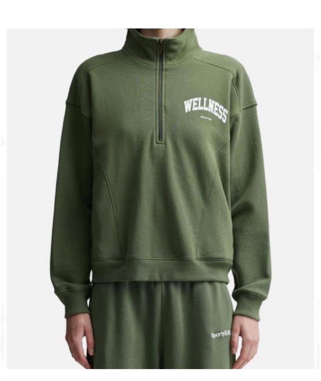 SPORTY AND RICH Хаки хлопковый спортивные костюмы, фото 2