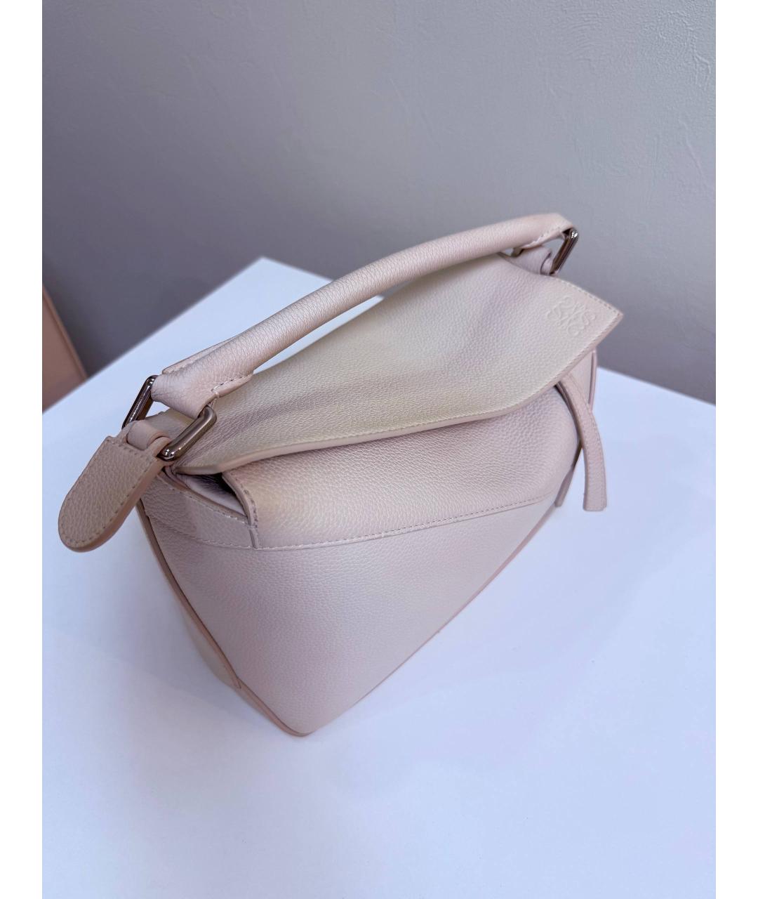 LOEWE Кожаная сумка с короткими ручками, фото 4