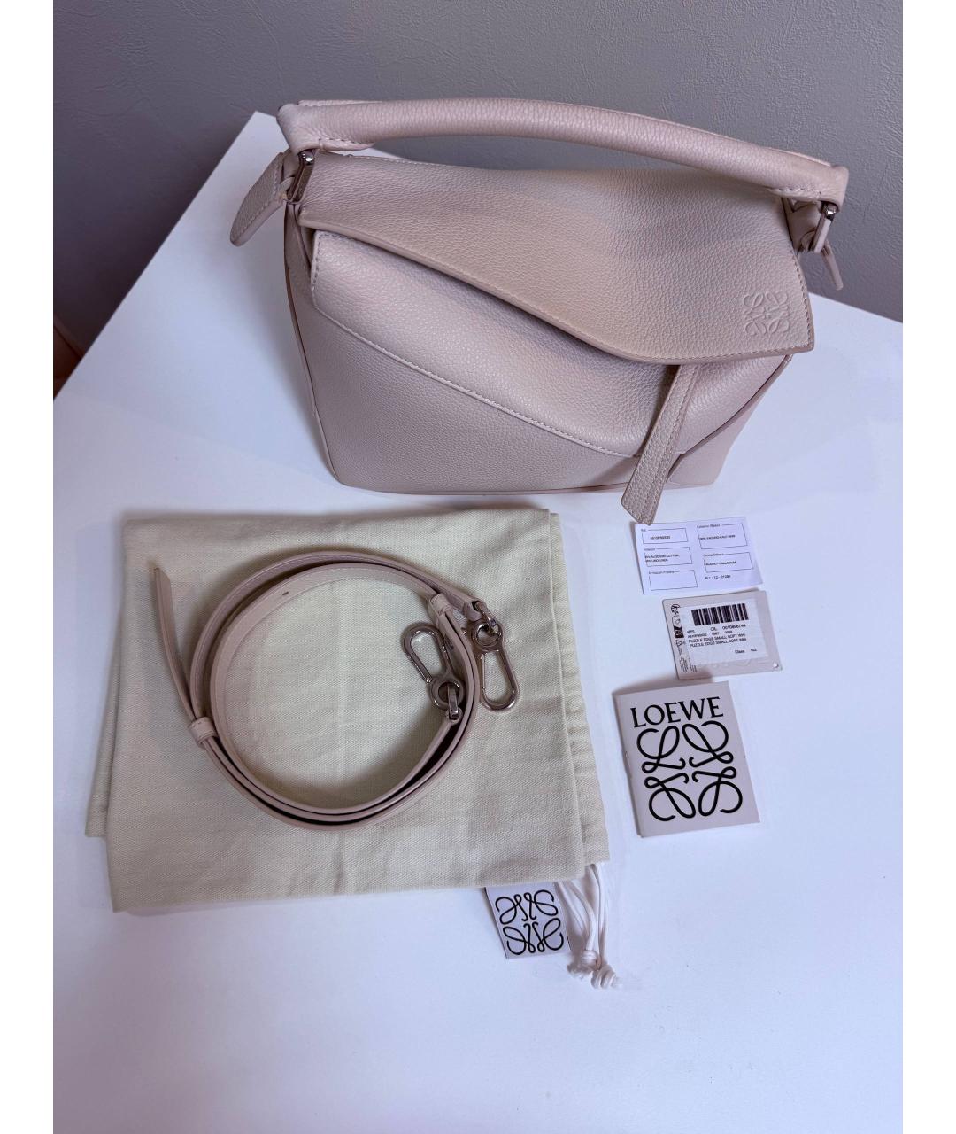 LOEWE Кожаная сумка с короткими ручками, фото 7