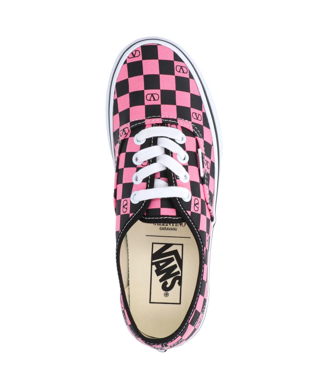 VALENTINO Розовые текстильные кеды, фото 4