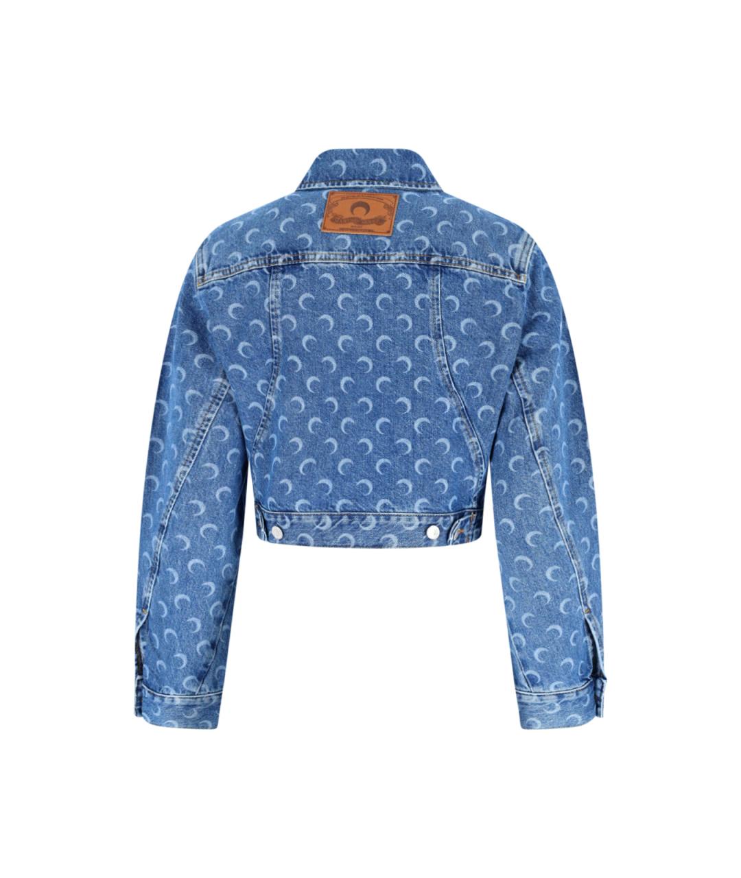 MARINE SERRE Синяя хлопковая куртка, фото 2