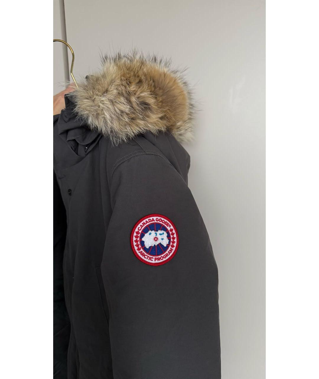 CANADA GOOSE Антрацитовая полиэстеровая парка, фото 4