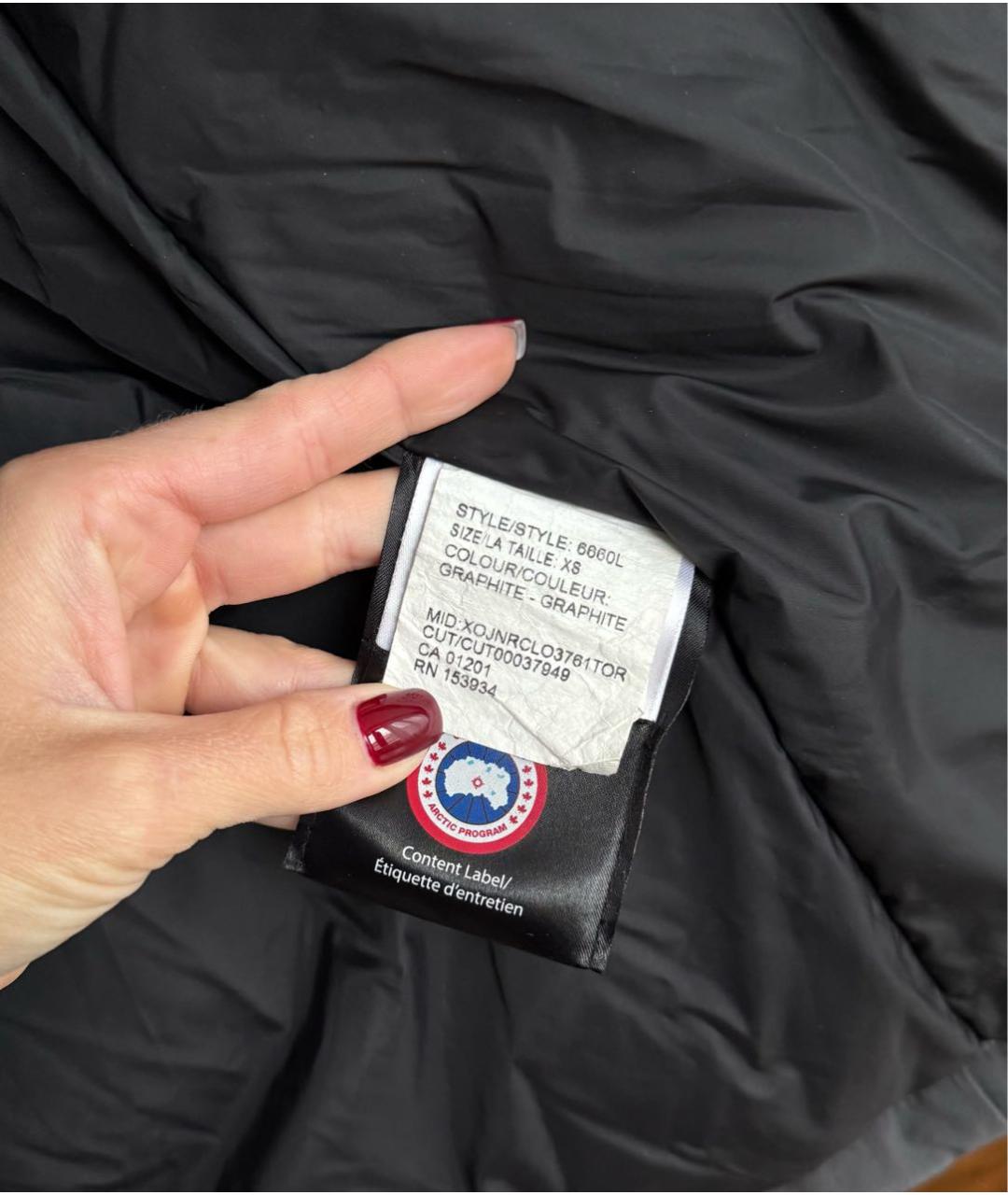 CANADA GOOSE Антрацитовая полиэстеровая парка, фото 7