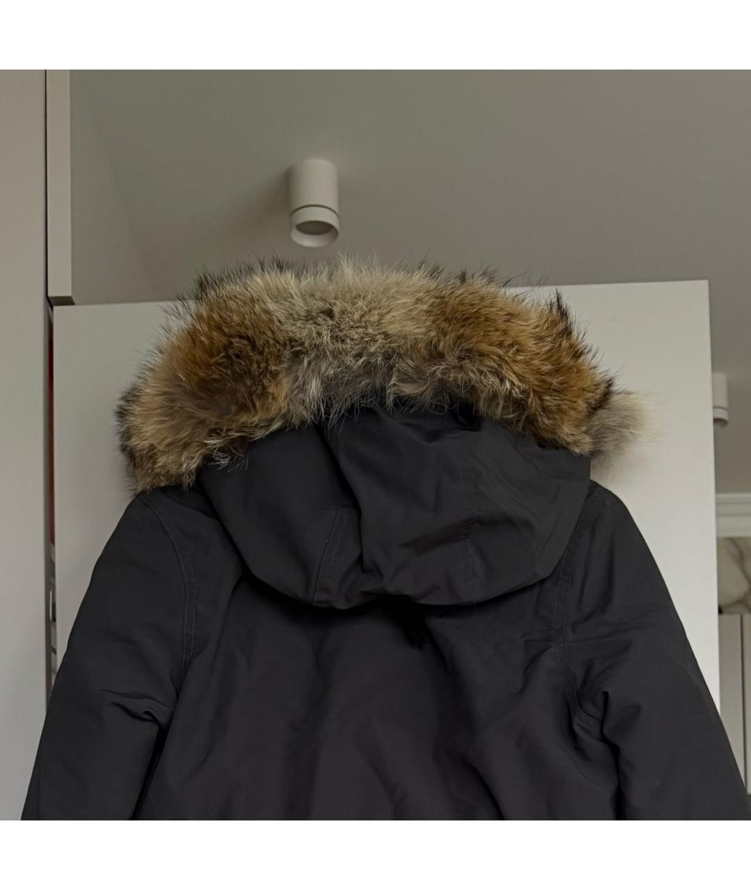 CANADA GOOSE Антрацитовая полиэстеровая парка, фото 2