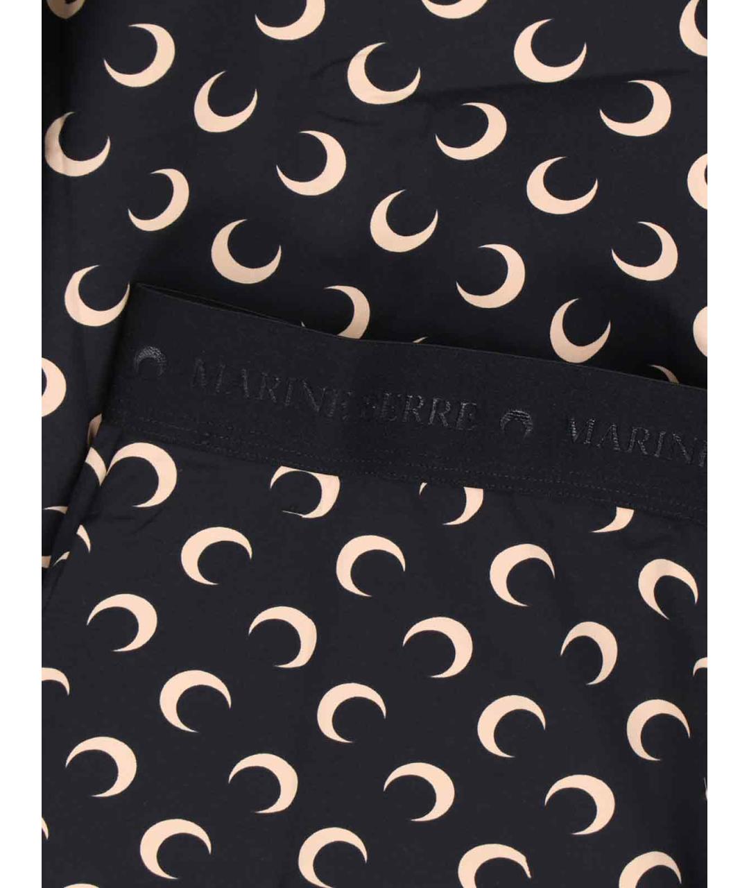 MARINE SERRE Черная полиамидовая юбка миди, фото 3