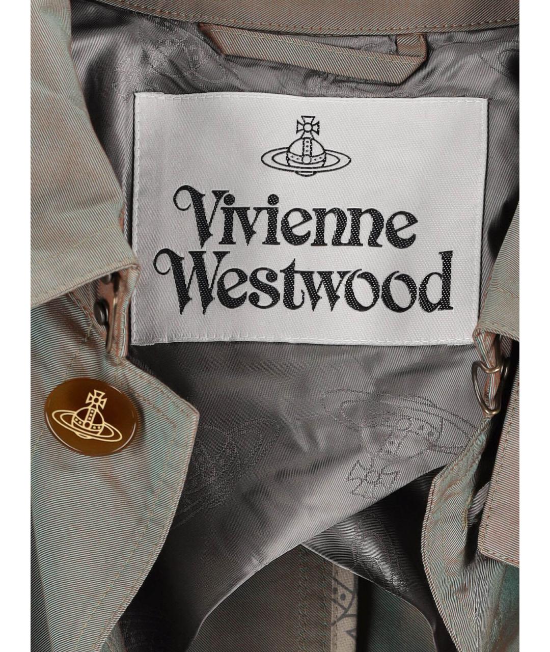 VIVIENNE WESTWOOD Зеленый хлопковый тренч / плащ, фото 5