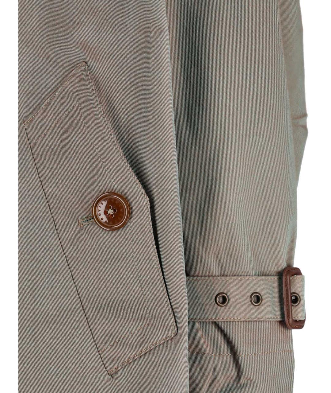 VIVIENNE WESTWOOD Зеленый хлопковый тренч / плащ, фото 3