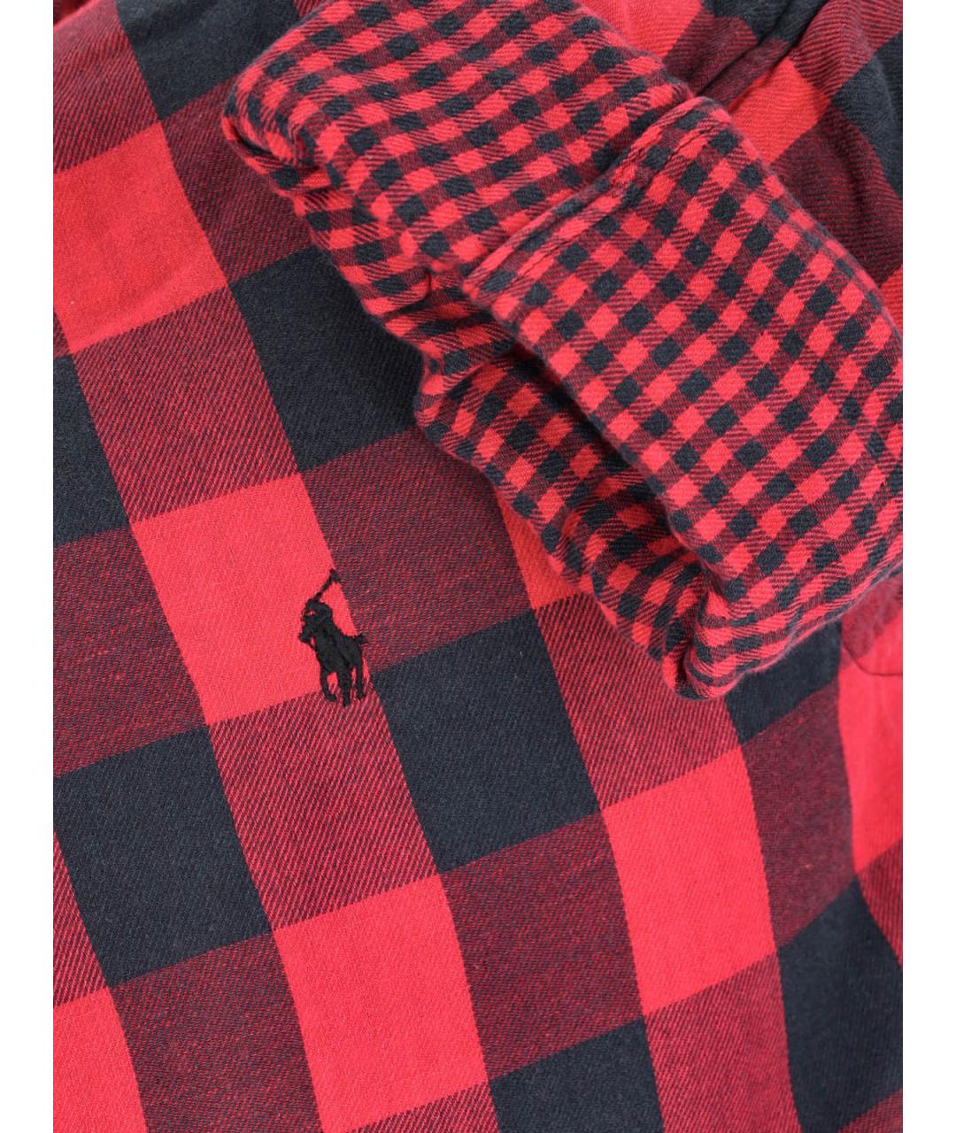 POLO RALPH LAUREN Красная хлопковая кэжуал рубашка, фото 3
