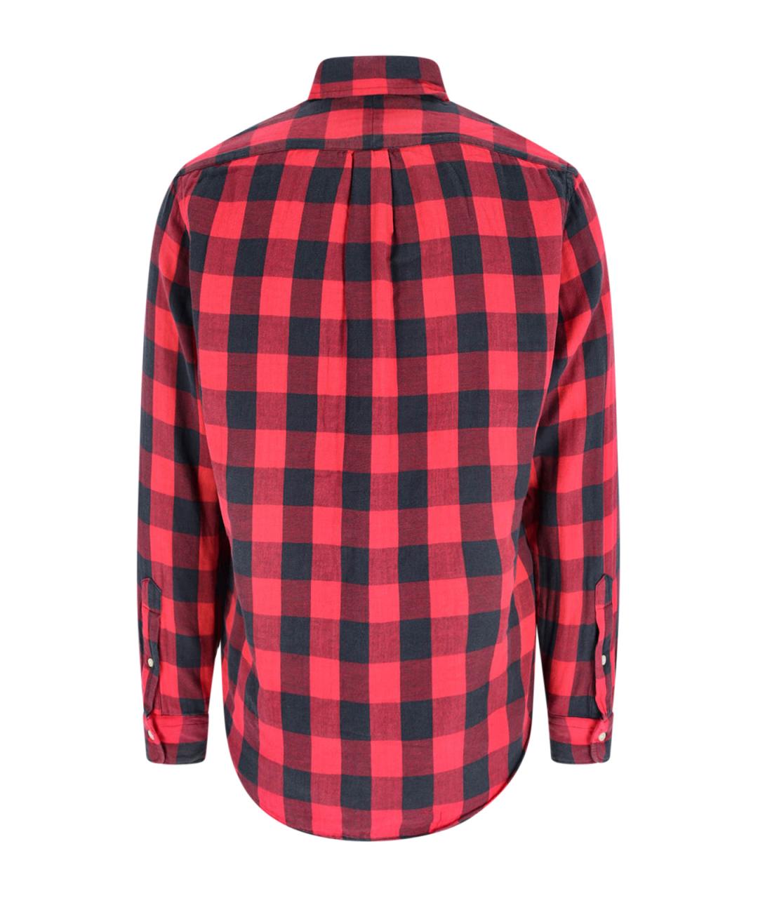 POLO RALPH LAUREN Красная хлопковая кэжуал рубашка, фото 2